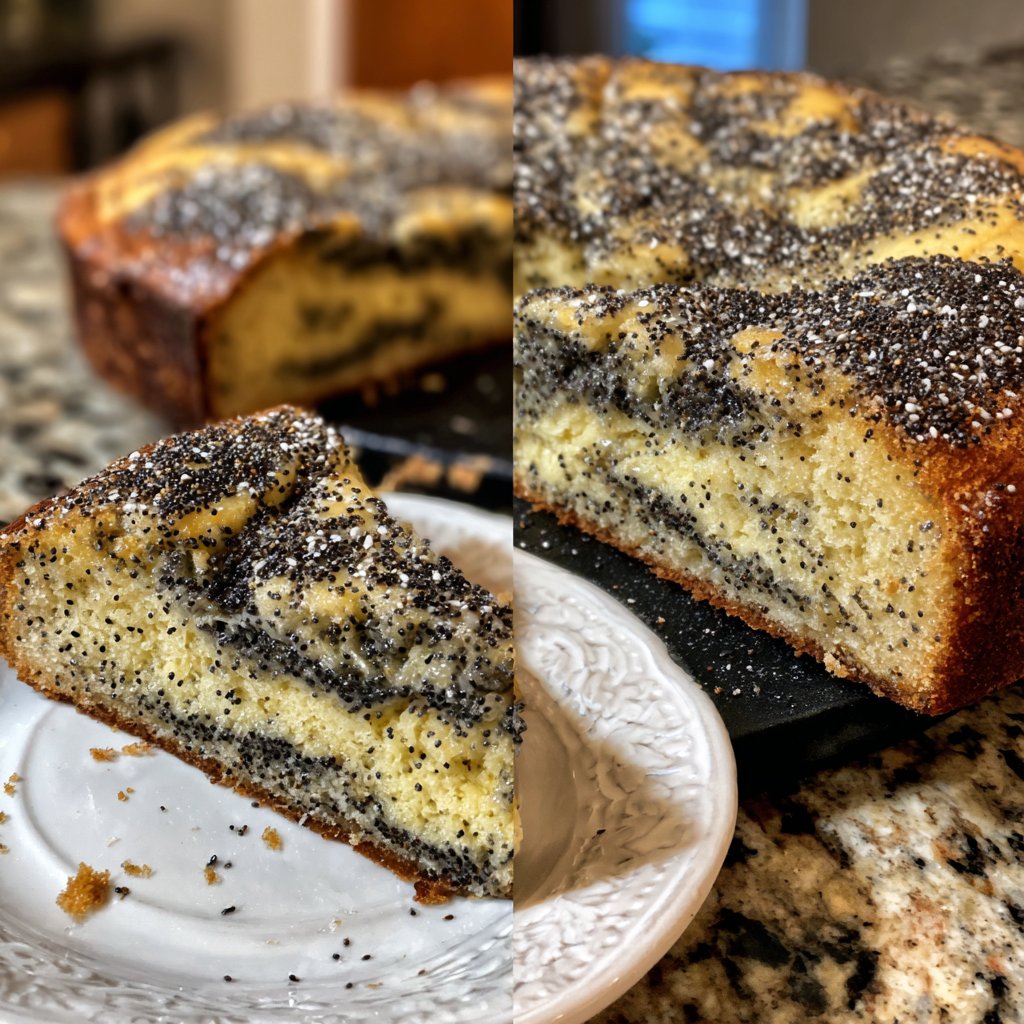 Blechkuchen mit Mohnfüllung