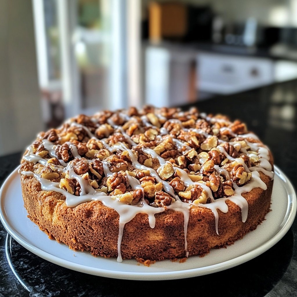 Omas saftiger Walnusskuchen