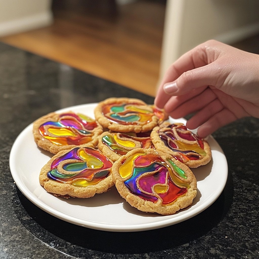 Einfache Bleiglas Kekse