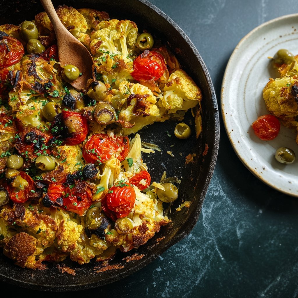 Blumenkohl Pfanne Mediterran