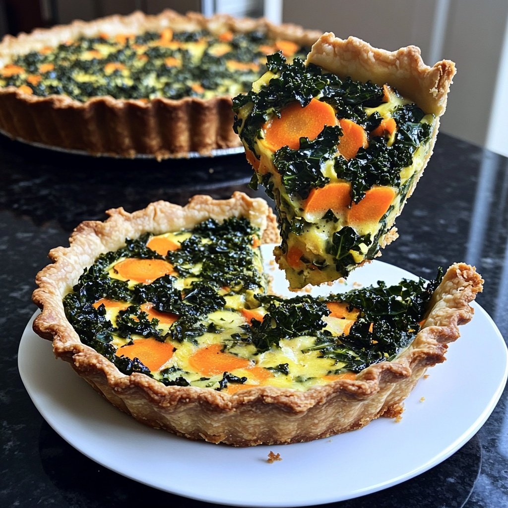 Quiche mit Grünkohl und Möhren
