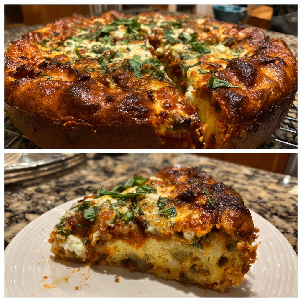 Auberginenauflauf mit Tomatensauce