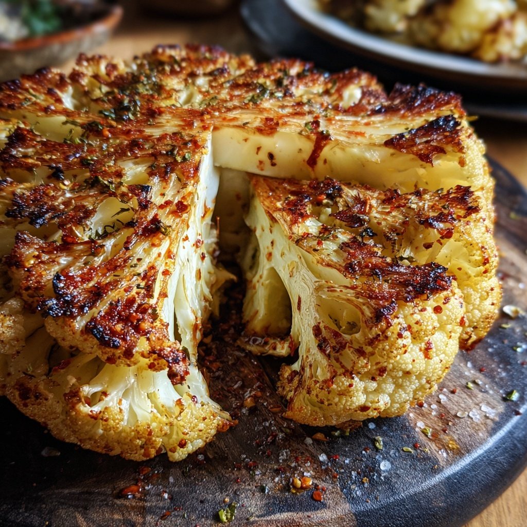 Blumenkohl Steak Aus Dem Ofen